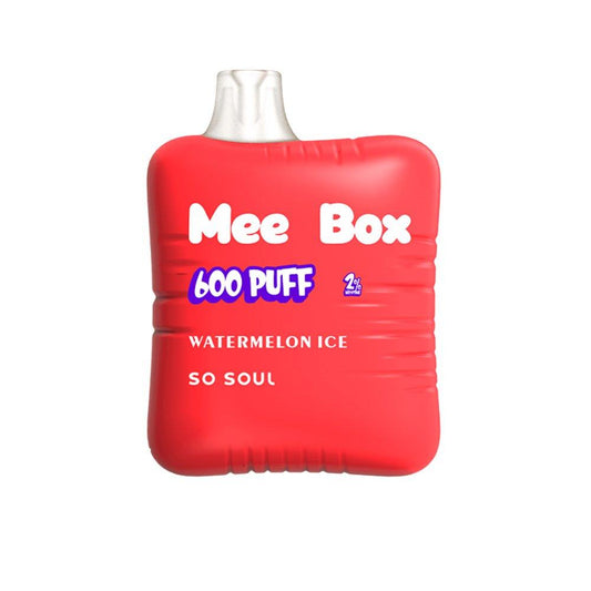 So Soul Mee Box 600 Disposable Vape Puff Pod Pack of 10 - Puff N Stuff