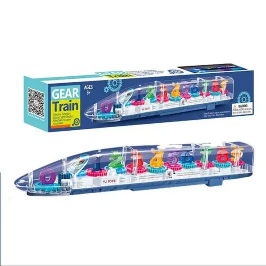 3D Multicolour Toy Train With Lights & Music Puff N Stuff