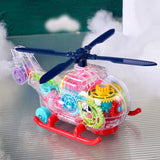 Colourful Mechanical Gear Helicopter Toy - Puff N Stuff