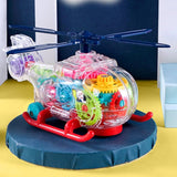 Colourful Mechanical Gear Helicopter Toy - Puff N Stuff