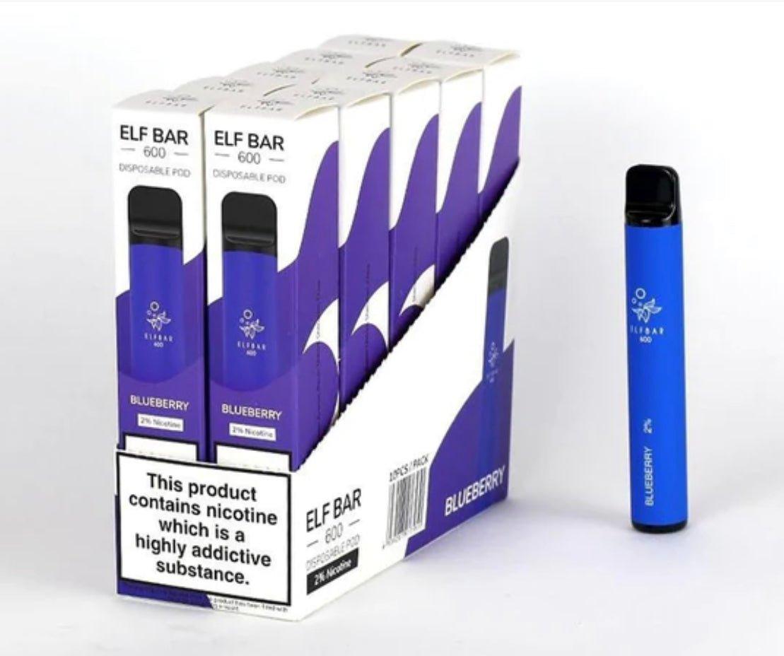 Elf Bar 600 Puffs Disposable Vape Pod (BOX OF 10) - Puff N Stuff