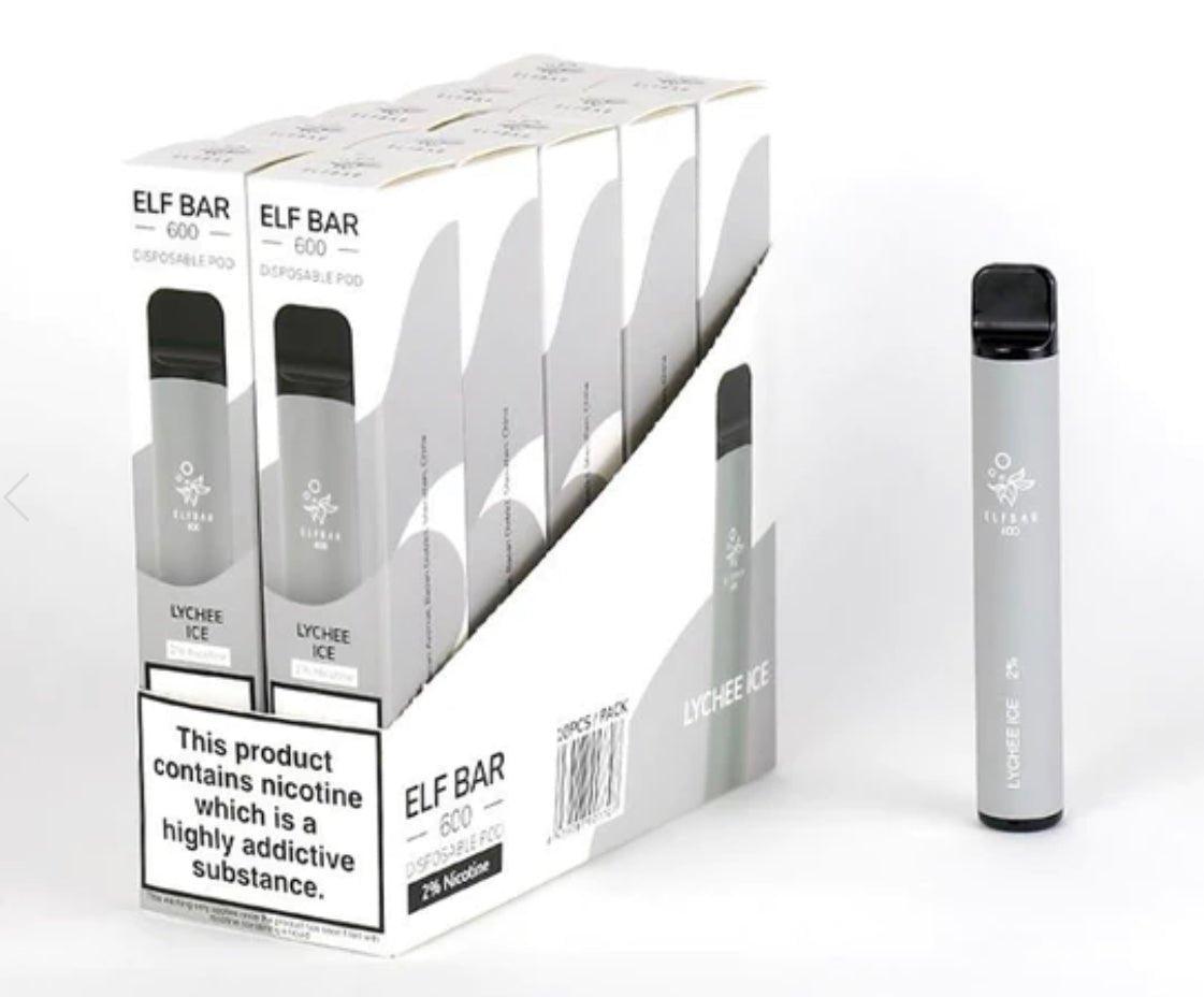 Elf Bar 600 Puffs Disposable Vape Pod (BOX OF 10) - Puff N Stuff