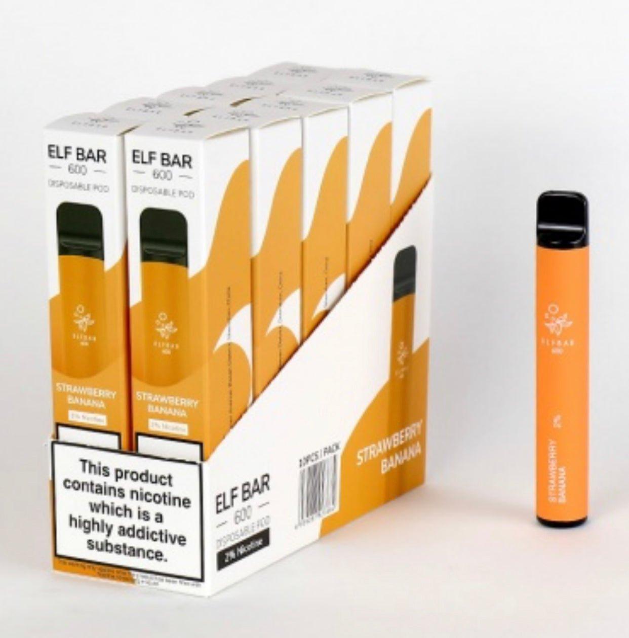 Elf Bar 600 Puffs Disposable Vape Pod (BOX OF 10) - Puff N Stuff