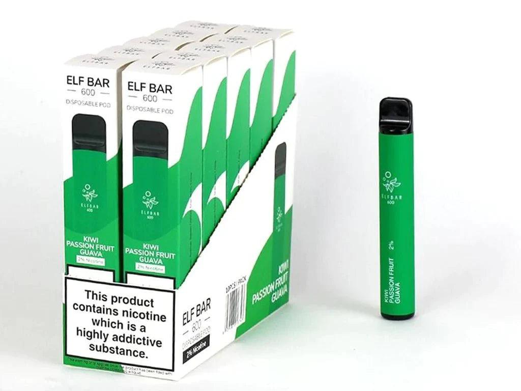 Elf Bar 600 Puffs Disposable Vape Pod (BOX OF 10) - Puff N Stuff