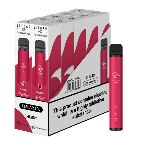 Elf Bar 600 Puffs Disposable Vape Pod (BOX OF 10) - Puff N Stuff