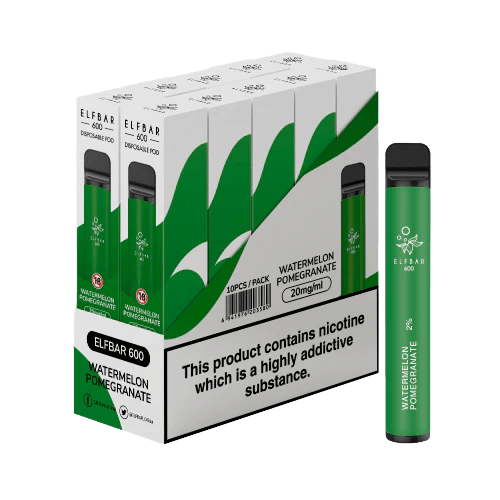 Elf Bar 600 Puffs Disposable Vape Pod (BOX OF 10) - Puff N Stuff