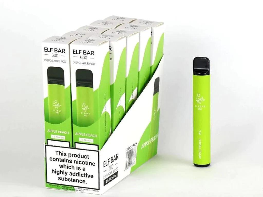 Elf Bar 600 Puffs Disposable Vape Pod (BOX OF 10) - Puff N Stuff