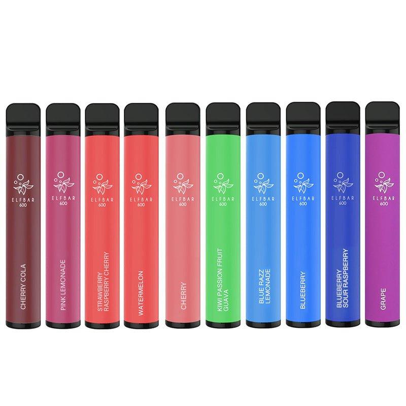 Elf Bar 600 Puffs Disposable Vape Pod (BOX OF 10) - Puff N Stuff