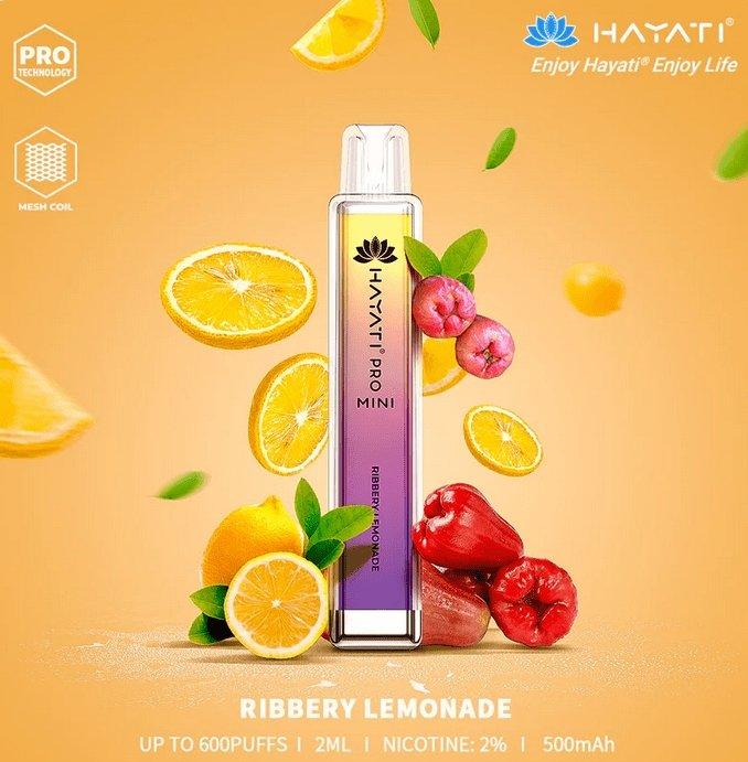 Hayati Mini Pro 600 Disposable Vape Pod (BOX OF 10) - Puff N Stuff