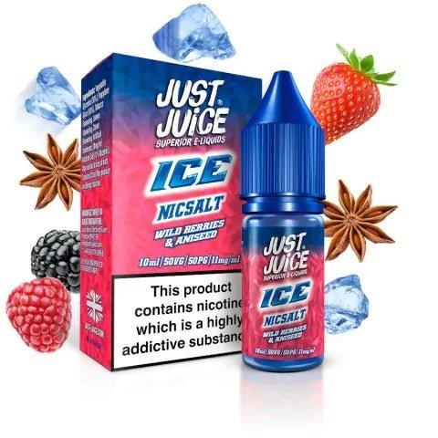 Just Juice Ice Range 10ml Nic Salt Box of 5 - Puff N Stuff