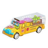 Multicolour Musical School Bus Toy - Puff N Stuff