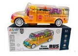 Multicolour Musical School Bus Toy - Puff N Stuff