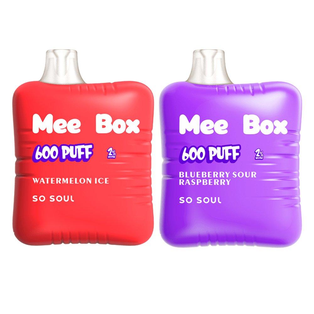 So Soul Mee Box 600 Disposable Vape Puff Pod Pack of 10 - Puff N Stuff