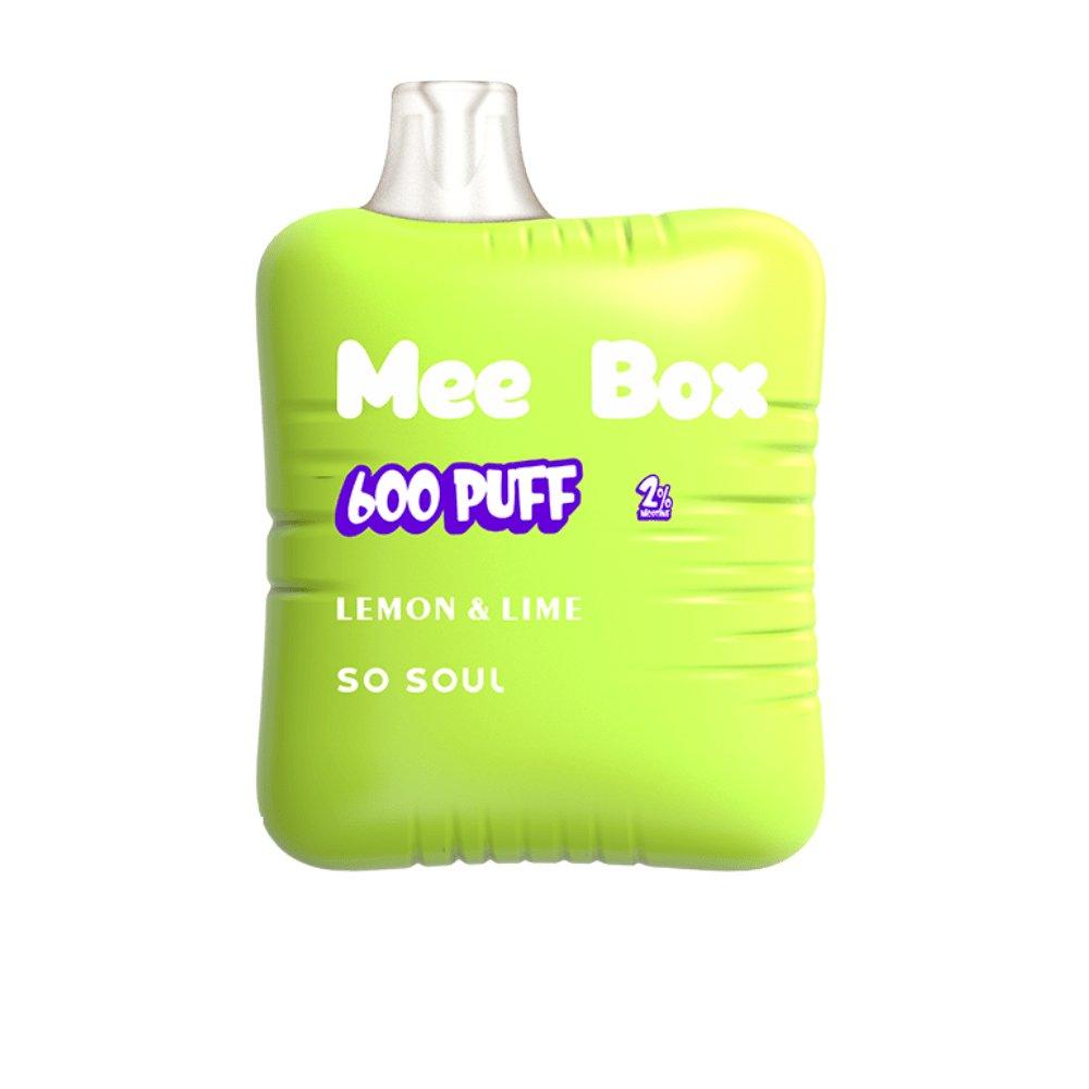 So Soul Mee Box 600 Disposable Vape Puff Pod Pack of 10 - Puff N Stuff