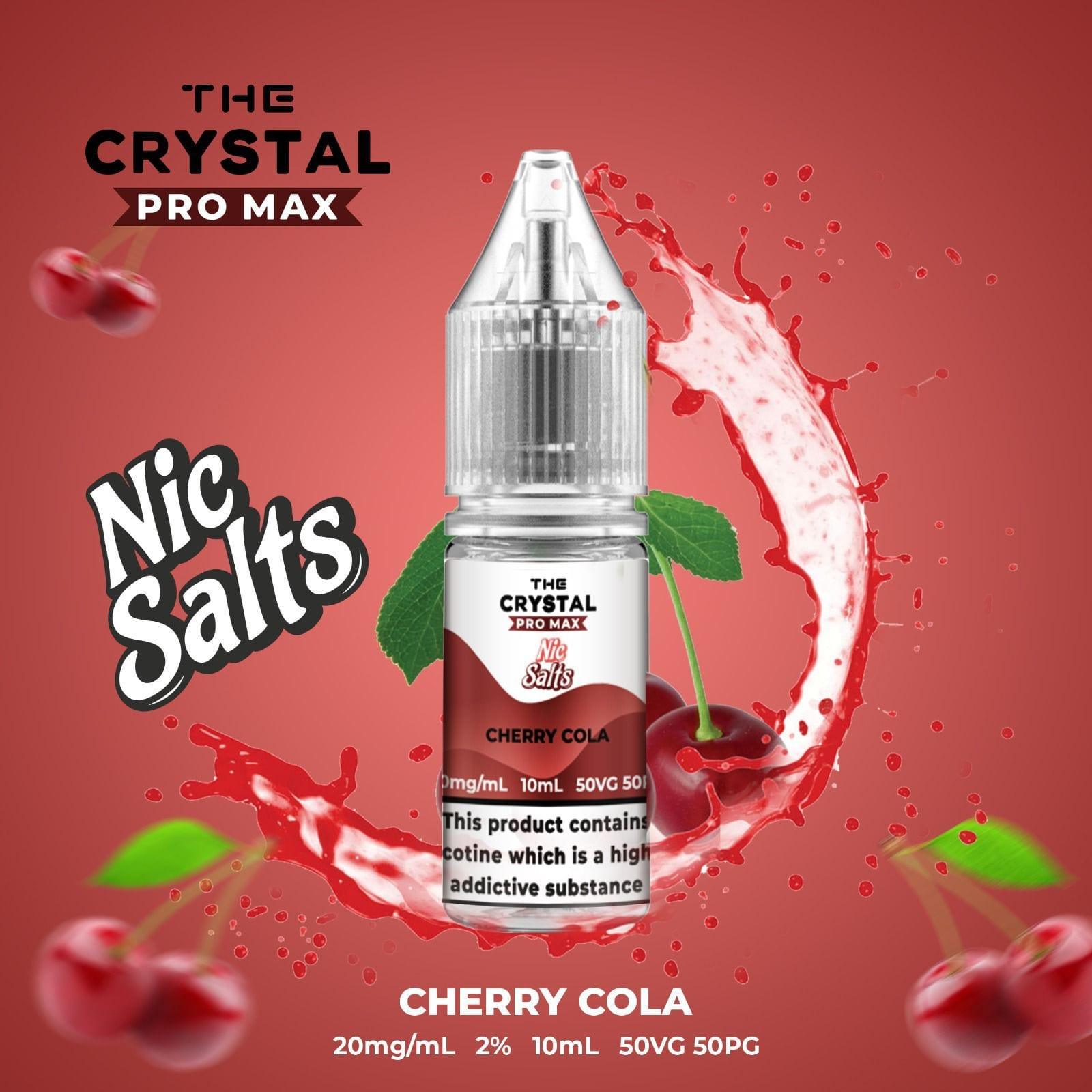 The Crystal Pro Max Vape Nic Salts 10ml - Box of 10 - Puff N Stuff