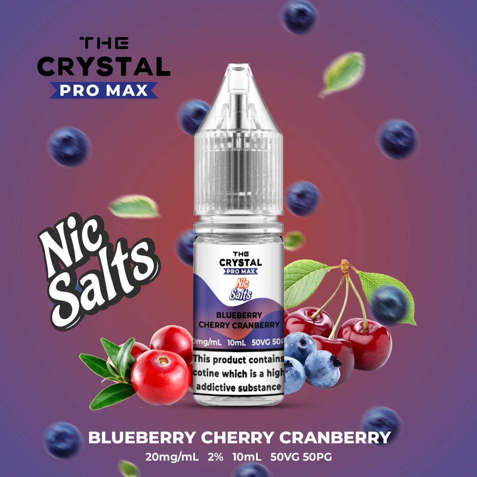 The Crystal Pro Max Vape Nic Salts 10ml - Box of 10 - Puff N Stuff