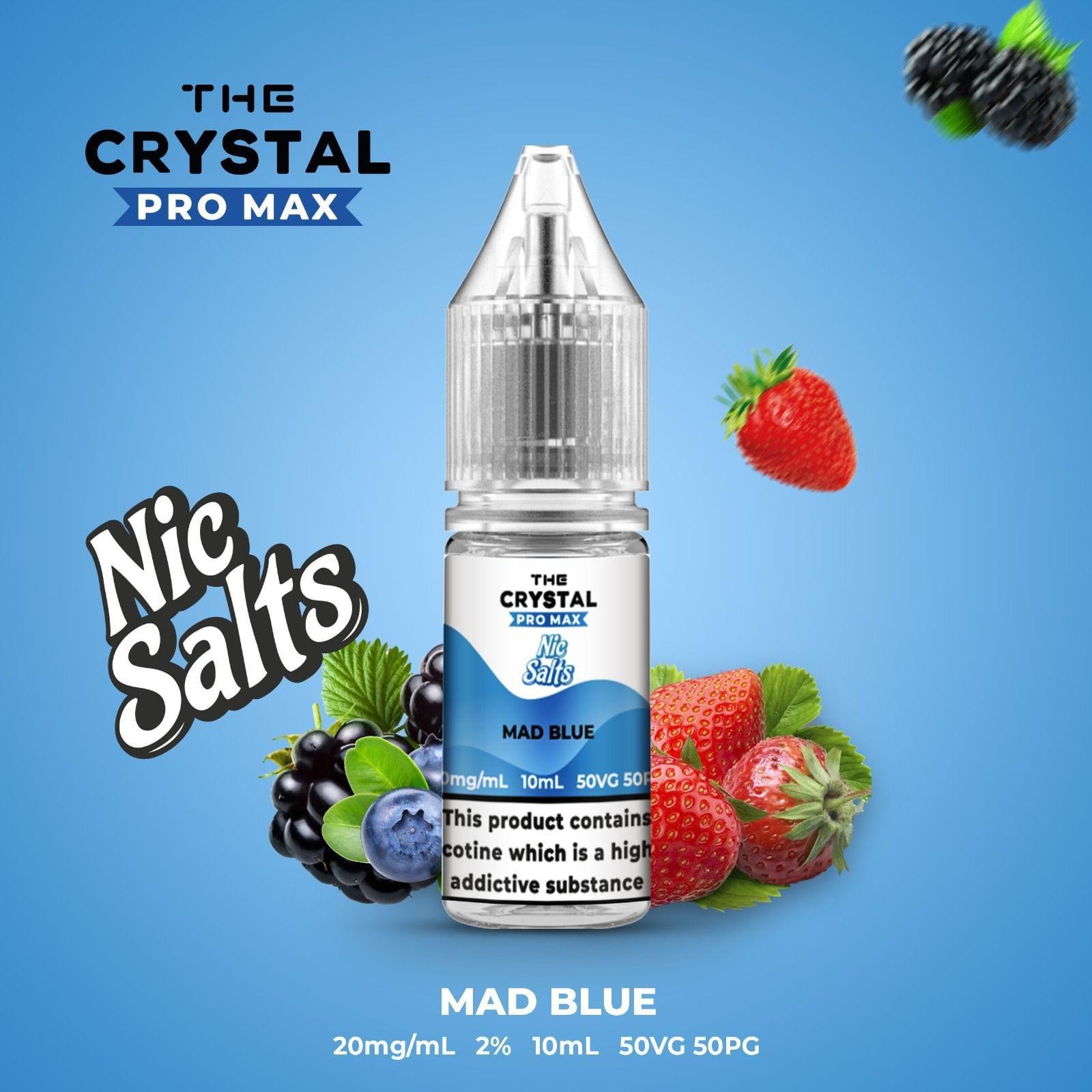 The Crystal Pro Max Vape Nic Salts 10ml - Box of 10 - Puff N Stuff