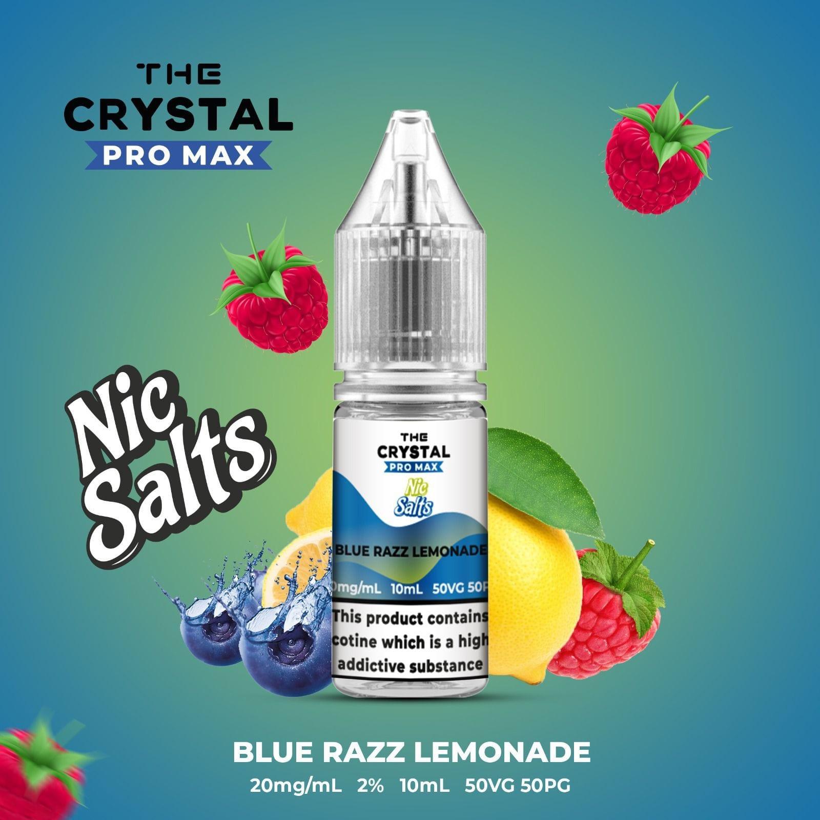 The Crystal Pro Max Vape Nic Salts 10ml - Box of 10 - Puff N Stuff