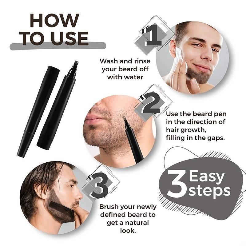 Waterproof Beard Pencil Filler For Man - Puff N Stuff